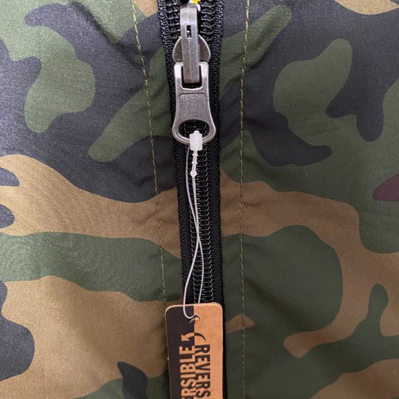 Vans Sport Check Reversible Jacket Black Casual Camo Women's Size XS VN0A4SB2BLK - Picture 3 of 12